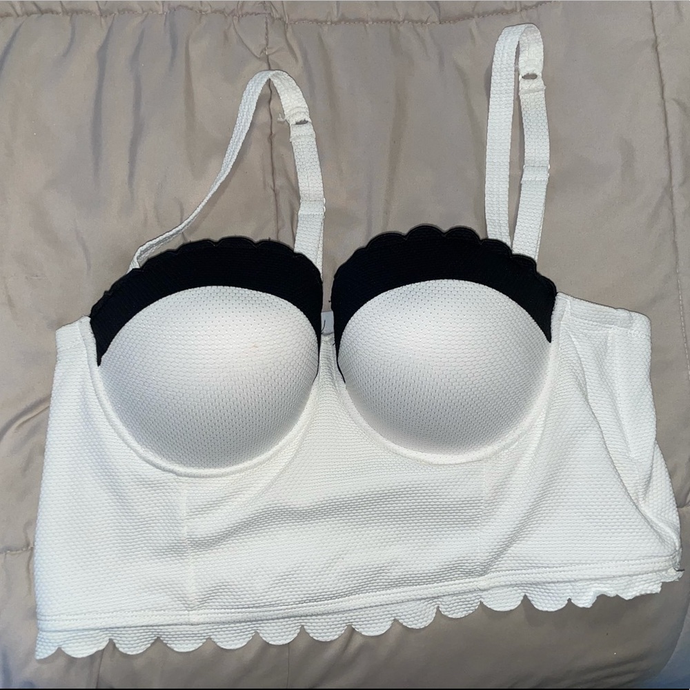 Torrid Push Up Scallop Swimsuit Top